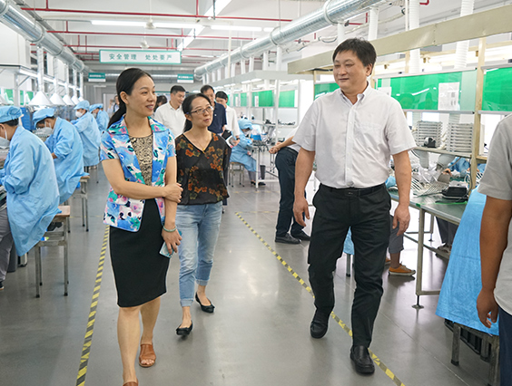 杭州市城市管理局黨組成員、副局長宋曉青一行蒞臨勇電參觀考察